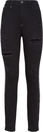 Philipp Plein Miss High Waist Jegging Stripes