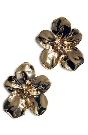 Mango Flower Earrings in Gold at Nordstrom