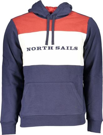 North Sails Blue Cotton Men Mens Sweatshirt