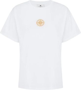 Elisabetta Franchi Mujer, Camisetas, Blanco, Talla: S