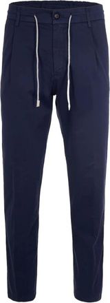 Eleventy Chinos - Heren - Chinos - Blauw - W30 - Katoen - Broeken