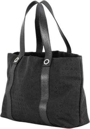 Bulgari Pre-owned Vintage Tote Bag - Dames - Vintage Shopper - Zwart - ONE Size - Leer - Vintage