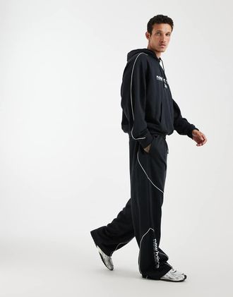 New Balance Trackside - Pantaloni sportivi in spugna neri-Nero
