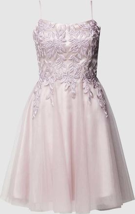 Luxuar Luxuar Cocktailkleid mit Stola in Mauve, Größe 34