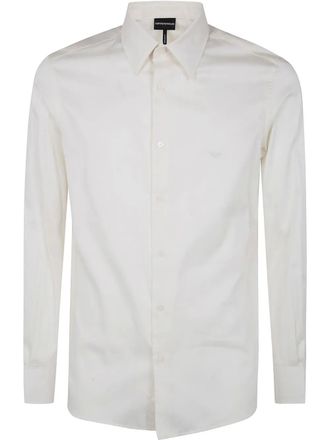 Emporio Armani Katoenen overhemd - Wit