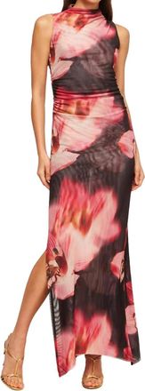 Misa Athena Dress In Midnight Orchid Mesh