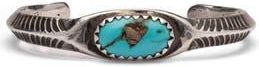 Fortela Oval Turquoise Sterling Silver Bracelet at Nordstrom