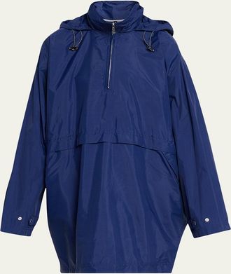 Plan C Oversized Nylon Anorak Jacket