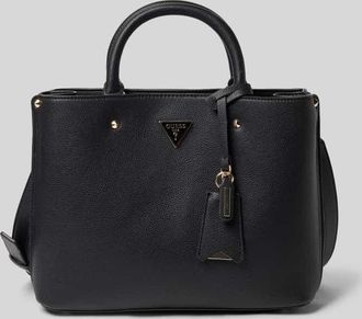 Guess Handtasche mit Label-Applikation Modell ECO MERIDIAN II in Black, Größe 1