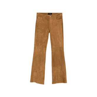 7 For All Mankind Dojo Suede Flared Trousers