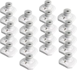 OEM Paquete De 20 Portal&aacute;mparas De Techo E27 De Rosca, Portal&aacute;mparas De Garaje E27, 220-240v, Portal&aacute;mparas Led, Portal&aacute;mparas De Techo E27, Portal&aacute;mparas