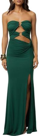 JLUXLABEL Athena Cutout Maxi Dress in Green at Nordstrom, Size X-Small