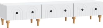 vidaXL Mueble De Tv Con Caj&oacute;n 147 X 34,5 X 30 Cm Madera De Ingenier&iacute;a Vidaxl