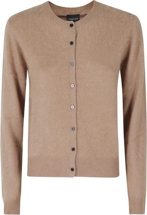 Birgitte Herskind Roselle Knit Cardigan - Dames - Vesten - Bruin - XS - Wol - Truien & Vesten