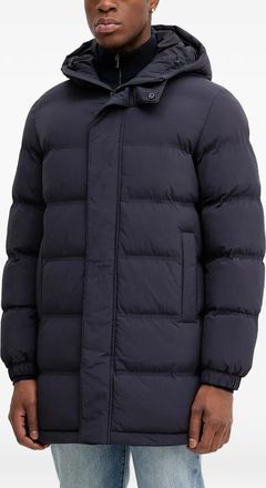 Marc O'Polo Gewatteerde jas met capuchon - Blauw