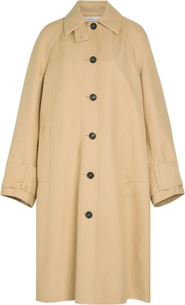 Another Tomorrow Cotton Coat - Khaki - XS (UK6 / XS)