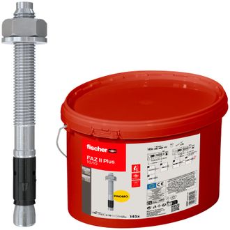 Fischer Anker Faz Ii Plus 10/10 En Cubo (145 Unidades) - 568857