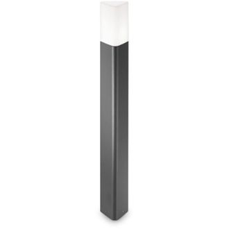 Ideal Lux Pulsar - 1 Bolardo de exterior ligero Antracita IP44, E27 - Ideal Lux