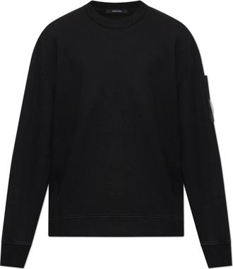 C.P. Company Sweatshirt met Applicatie - Heren - Sweatshirts - Zwart - M - Katoen - Hoodies & sweatvesten