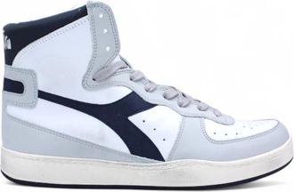 Diadora Vintage Basketbalsneakers Wit High Rise - Heren - Sneakers - Wit - 43 EU - Katoen - Schoenen