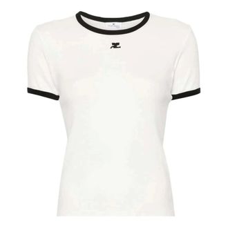 Courr&egrave;ges Donna, Top, Bianco, L, new