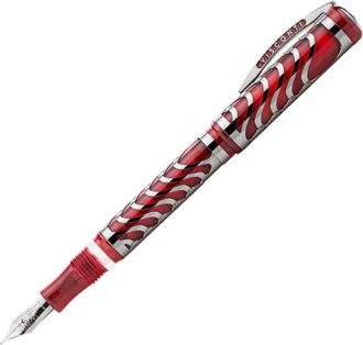 Visconti Skeleton Red Fountain Pen KP43-01-FPAF