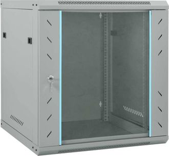 vidaXL Armadietto di rete Grigio 60 x 60 x 65 cm Acciaio - Vidaxl