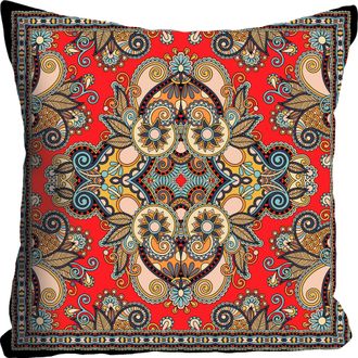 Queence Dekokissen »»Ornament«,« Kissenhülle ohne Füllung, 1 Stück