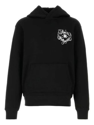 Amiri Felpa con stampa e cappuccio - Nero