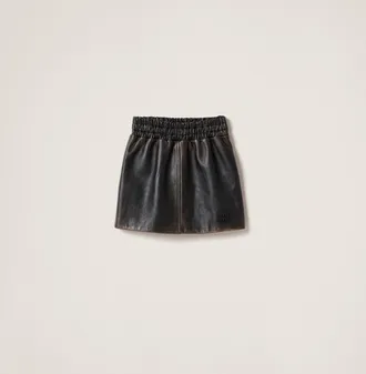 Miu Miu Nappa leather skirt