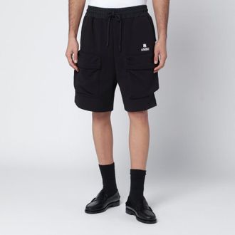 Amiri Black cotton-blend cargo shorts