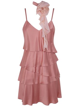 Blugirl Satin Dress With Rouges