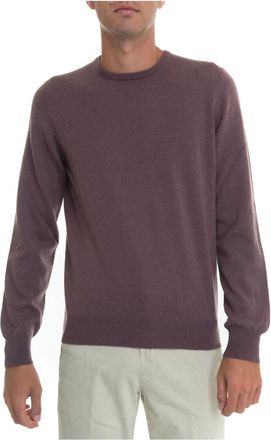 Gran Sasso Kasjmier Slim Fit Ronde Hals Pullover - Heren - Cashmere truien - Roze - 4XL - Kasjmier - Truien & Vesten