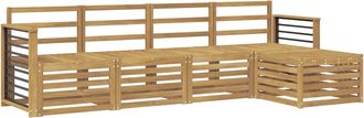 vidaXL Conjunto De Sof&aacute;s De Exterior 5 Uds. Blanco Vidaxl