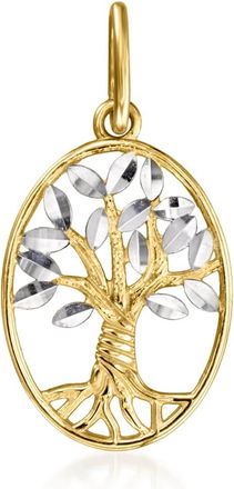 Ross-Simons Italian 10kt 2-Tone Gold Tree Of Life Charm