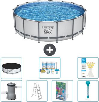 Bestway Piscina Bestway Steel Pro Max Redonda - 488x122 Cm - 8-piezas S574