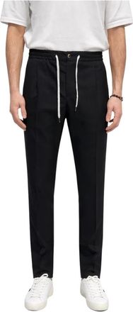 Pantaloni Torino Pantalone Soft - Heren - Slim Fit Broeken - Zwart - XL - Wol - Broeken