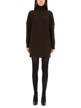 Max Mara Braided Wool Dress