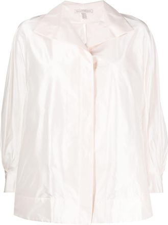 Shiatzy Chen long-sleeve shirt - women - Mulberry Silk - 38 - White