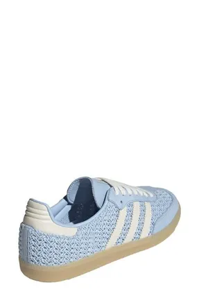 adidas Samba OG Sneaker in Clear Sky/off White/gum 3 / at Nordstrom, Size 8.5