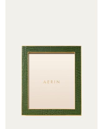 Aerin Classic Croc Leather Photo Frame, 8 x 10