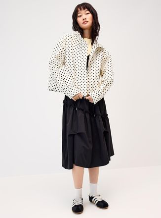 Only Womens Polka-dotted funnel-neck jacket