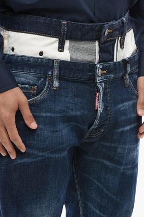 Dsquared2 Double-Layer Bootcut Jeans Dsquared2