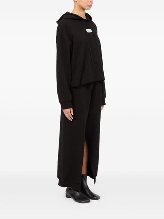 Maison Margiela Logo Cotton Hoodie - Black