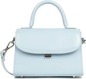 Lancaster Stijlvolle Flap Handtas Blauw Rook - Dames - Handtassen - Blauw - ONE Size - Leer - Tassen
