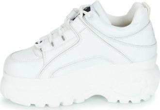 Buffalo Witte Sneakers - Dames - Sneakers - Wit - 41 EU - Leer - Schoenen