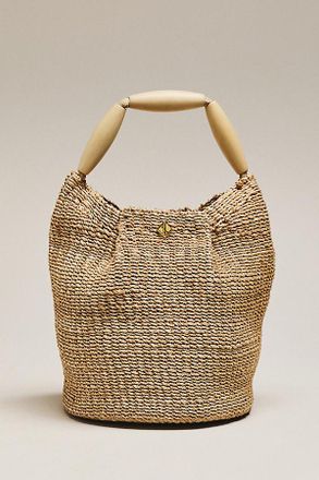Aran&aacute;z Andrea Wood Handle Bucket Bag