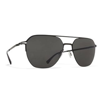 Mykita Sunglasses, unisex, Black, 60 MM, Black/Dark Grey Solid Sunglasses Amos