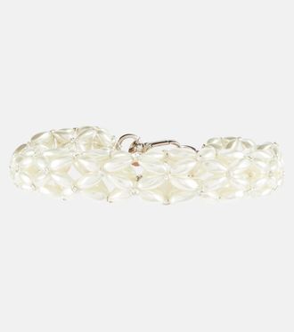 Simone Rocha Rope faux pearl choker