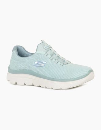 Skechers Womens Summits Plus Womens Trainers - Mnt Mint Green Tex - Size: 6